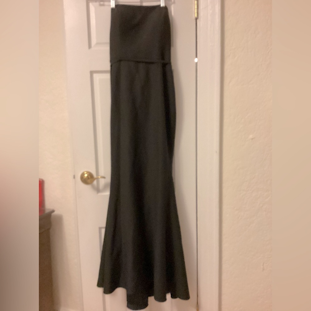Portia and Scarlett Black Mermaid Gown